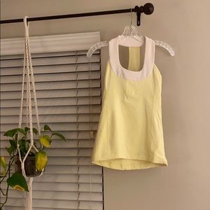 Light Yellow Lululemon Scoop Tank